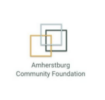 Gold, black and grey interlocking squares. Below is Amherstburg Community Foundation