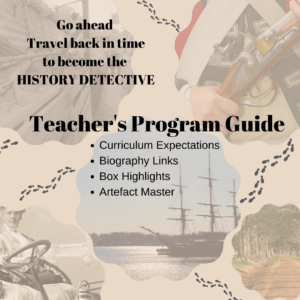 Imagwhich points to the Teacher Guide for the History Detective Program