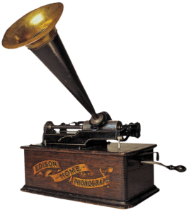 Picture of an original Edison gramaphone.